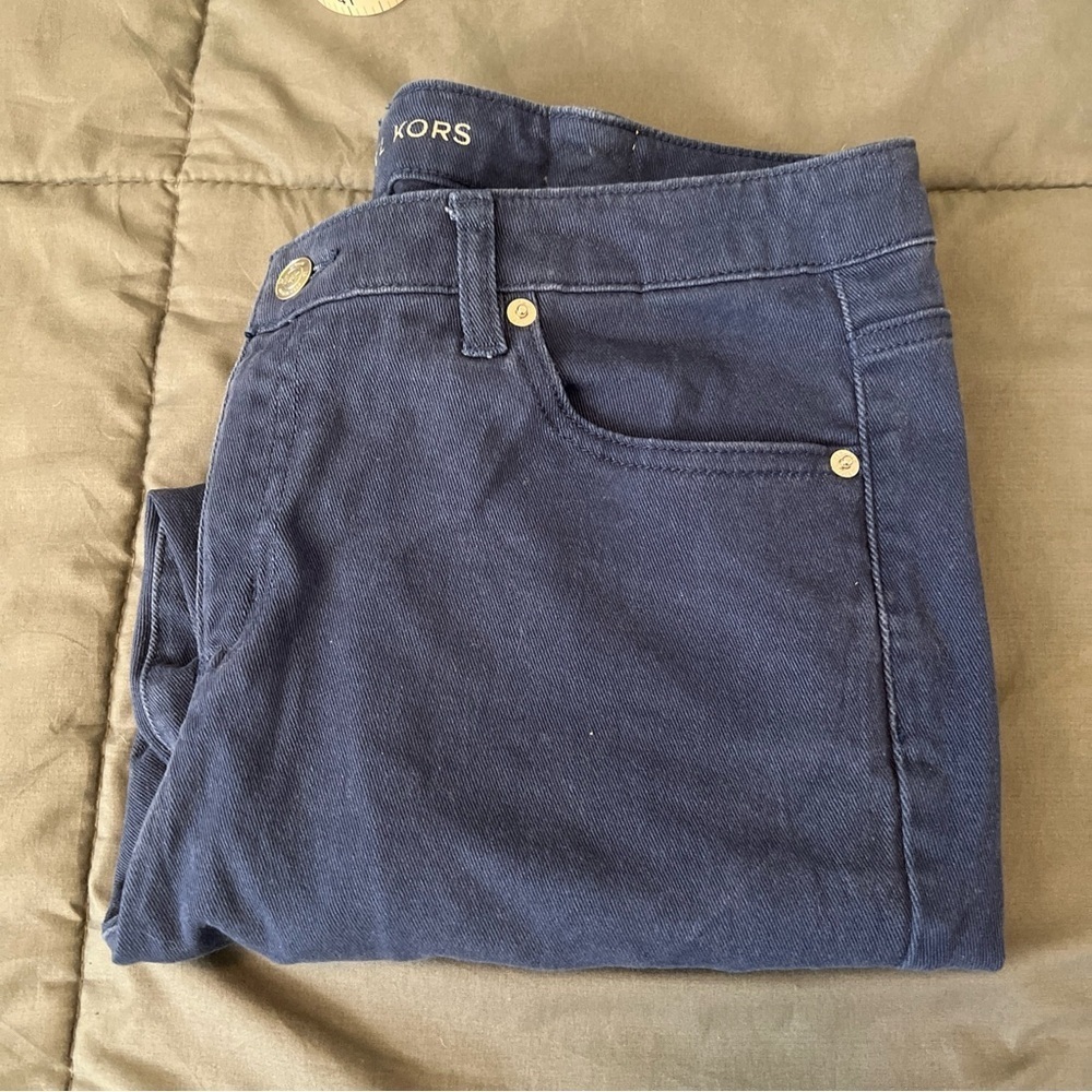 Michael Kors Cropped Skinny Jean Blue Wash Size 10
